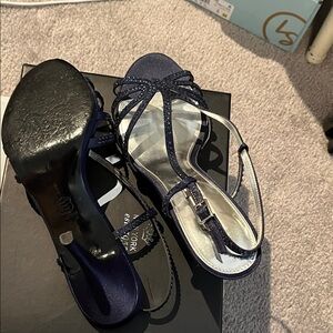 Nina Navy Strappy Heels